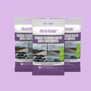 Sweet Care For anti fog wipes for windshield and glass cleaner with Anti-Fog wipes