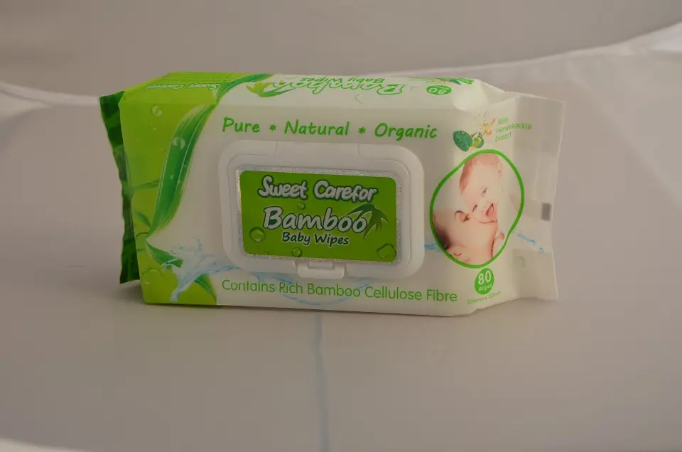 FSC No Trees Bamboo Cleaning Wipes. Non-flushable Private Label Bamboo Wipes Plastic Free, Eco-Friendly wet tissue napkin